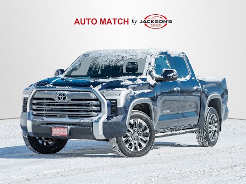 2023 Toyota Tundra 4x4 Crewmax Limited in Blue for sale at Jackson's Toyota in Barrie, ON
