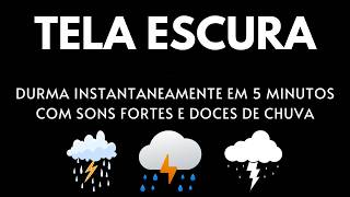 Uma Noite Revigorante Com O Som Da Chuva E Trovões No Telhado De Zinco.