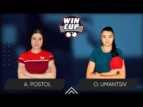 13:30 Anastasiia Postol -  Olha Umantsiv West 3 WIN CUP 17.07.2024 | Table Tennis WINCUP