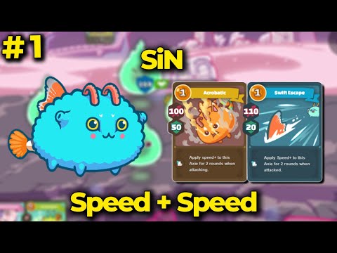 GOD SPEED BUILD TOP 1 RANK SIN IN 3000 MMR SEASON 19 FULL GAMEPLAY  - AXIE INFINITY