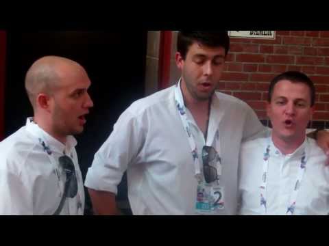 Klapa s mora from Croatia performing a soingt Euroclub at Eurovision 2013