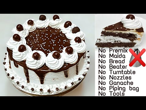 Birthday Cake In Lockdown | 3 Ingredients Chocolate Cake | Lockdown Cake Without Oven,Maida,Tools