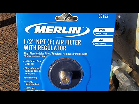 Harbor freight merlin air compressor regulator filter review