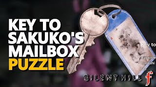 Key to Sakuko's Mailbox Puzzle Silent Hill f