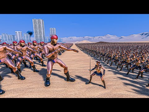 5.000 RICARDO MILOS vs 20.000 XENA - Ultimate Epic Battle Simulator UEBS