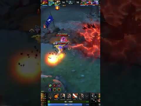 Thunder. Darkmago survives 3 ULTS- THUNDER vs Nigma galaxy- esl one Malaysia.