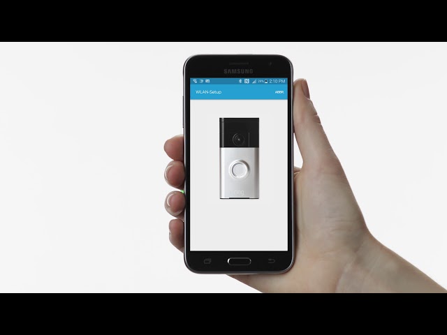 Kit de sonnette Ring Video Doorbell Nickel Vue HD Vision nocturne Wi-Fi 2.4 GHz video