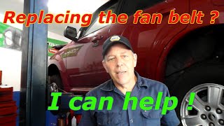 Replace The Drive Belt On A 2010 Mercury Mariner or Ford Escape