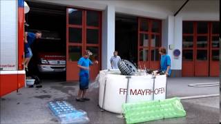 preview picture of video 'Jugendfeuerwehr Mayrhofen - Cold Water Challenge 2014'
