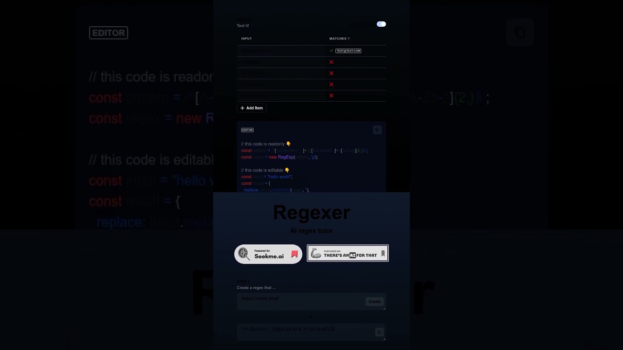 Regexer #shorts