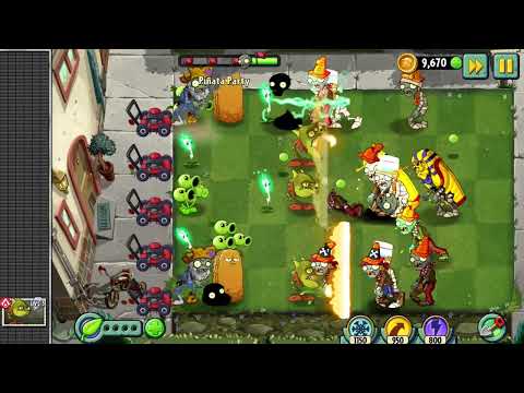 Plants vs Zombies 2 gameplay -  Piñata Party - 17th January 2021
