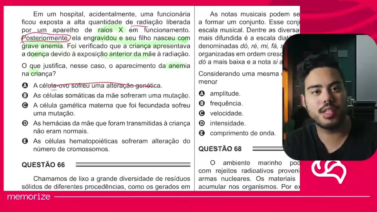 Resolução em Vídeo — Questão 65 ENEM 2016 PPL