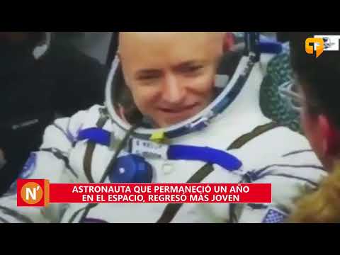 Autoridades que permaneció un año en el espacio, regresó más joven