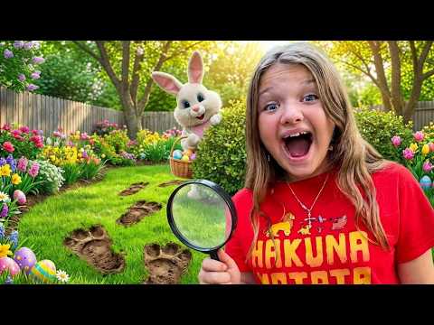 EASTER BUNNY CAUGHT ON TAPE! Easter Egg Surprise Toys Scavenger Hunt - YouTube