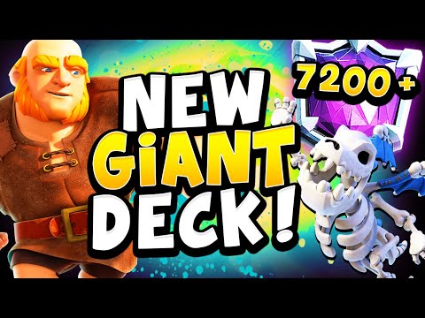 7200+ TOP LADDER with NEW META GIANT DECK! - CLASH ROYALE