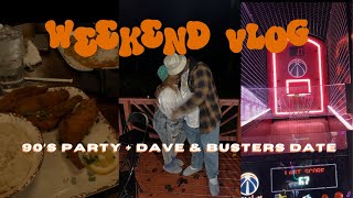 WEEKEND VLOG | 90’s costume party | Dave & Busters date night | Prayer Journaling 🍂