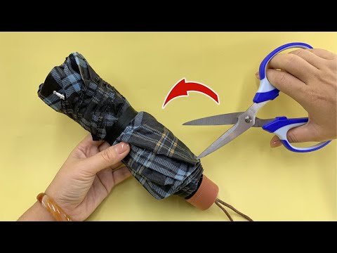 I Cut A Broken Umbrella And I Have No Regrets! Easy To Know And Amazing Recycling Tips!