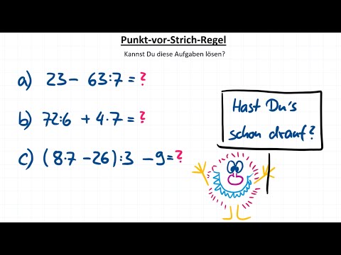 Übung #1, Punkt-vor-Strich und Klammern zuerst