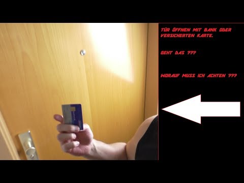 Locked out?? Open door with bank card??? Is that possible?? Open door with card/open door/closed ...