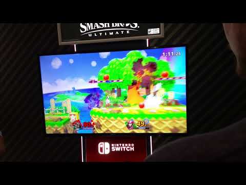 Samus (me) vs Ganondorf - Super Smash Bros. Ultimate - CEO 2018 Nintendo Booth