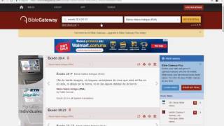 Consultando La Biblia en BibleGateway