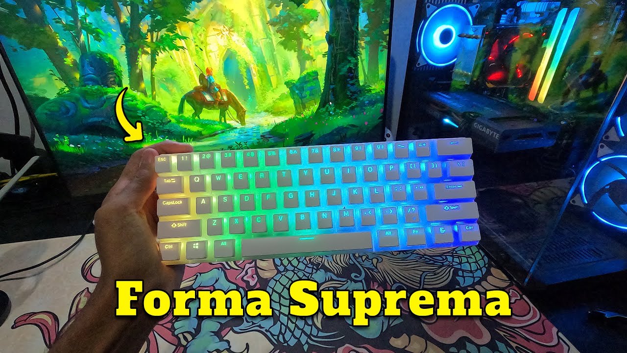 TUNANDO o Machenike K500 B61 mini ao MÁXIMO - Virou outro Teclado