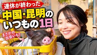 大型連休が終わった中国・昆明。現地女性のリアルな日常【中国Vlog】