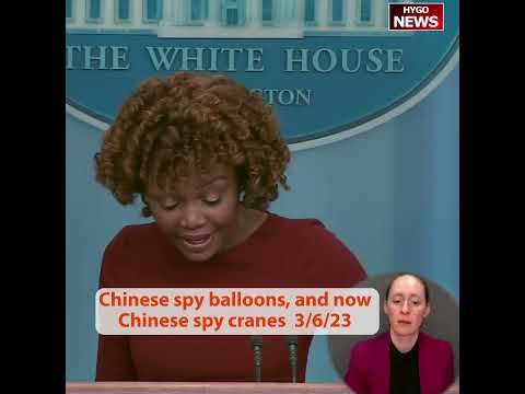 Chinese spy balloons, and now Chinese spy crane