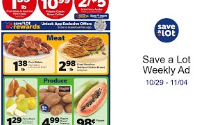 Save a Lot Weekly Ad 10/29 - 11/04