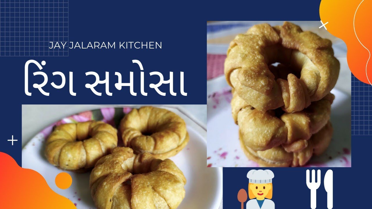 Gujarati Snack Street Food Ring Samosa Testy Food
