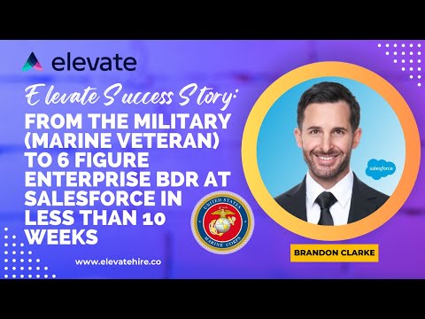 From the Military (Marine Veteran) to 6 Figure Enterprise BDR at Salesforce in Less Than 10 Weeks