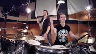 Meghan Trainor - Lips Are Movin - Drum Cover w/ 2 Drummers! Ft. Kortney Grinwis