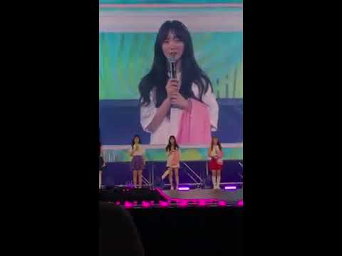러블리즈(Lovelyz) - 케이 지애 수정 예인 멘트 (180728 Lovely Day2)