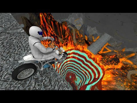 Beamng drive - Open Bridge Crashes over Infinite Volcano