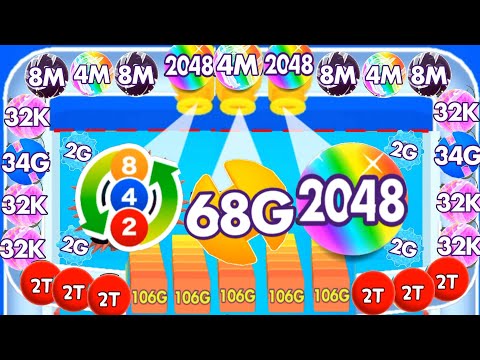 Bounce Merge | bounce and collect in bounce Merge 2048 Blob Merge 2048...64G #Bouncemerge