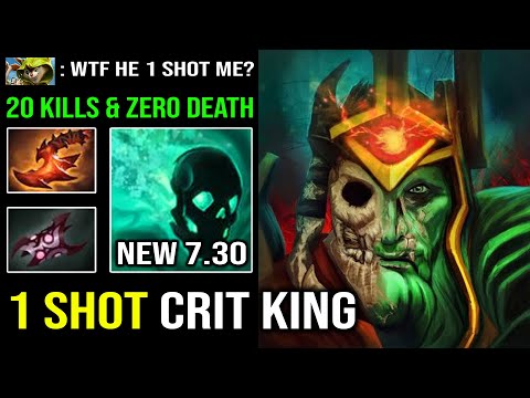 BRUTAL 1 SHOT Armlet Wraith King Super Crit with Insane Fast Farming 20Kills & Zero Death Dota 2