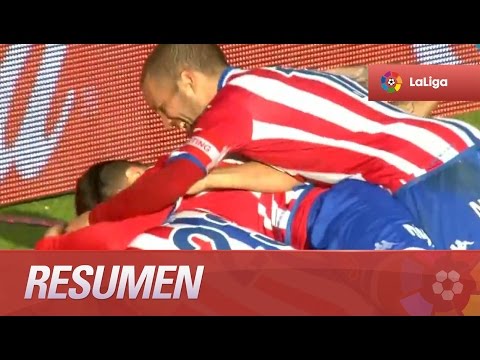 Resumen de Sporting de Gijón (2-1) Atlético de Madrid