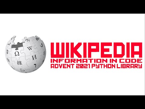 Load Wikipedia Pages From Python Advent Of Code Python Libraries