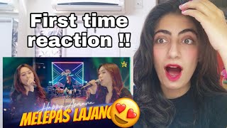 Download lagu First time reacting to HAPPY ASMARA - MELEPAS LAJANG (  Live Music ) mp3