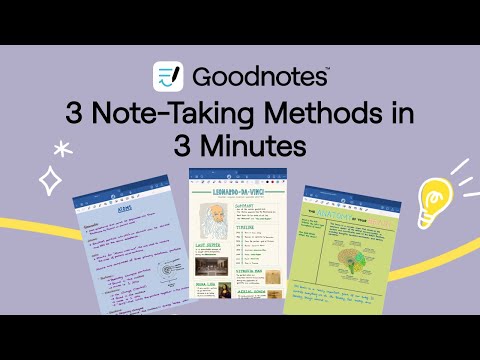 3 Note-Taking Methods in 3 Minutes