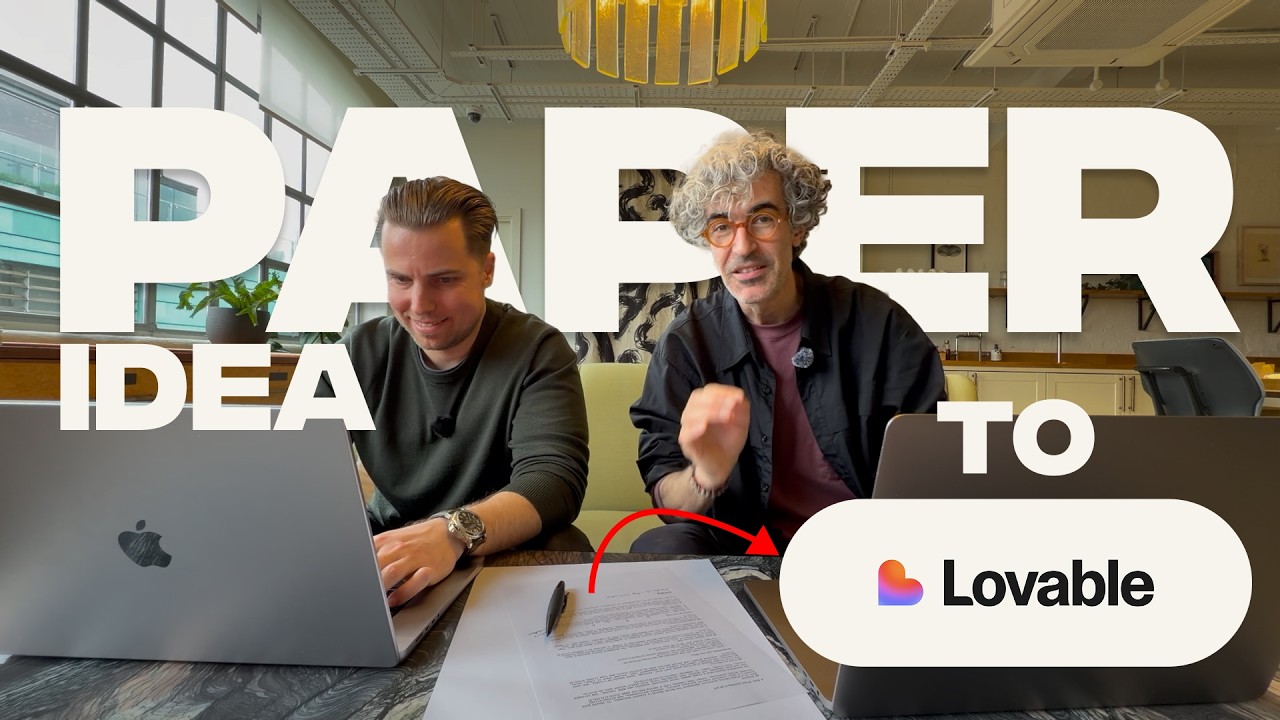 How a Designer Actually Thinks (Paper to Figma to Lovable)