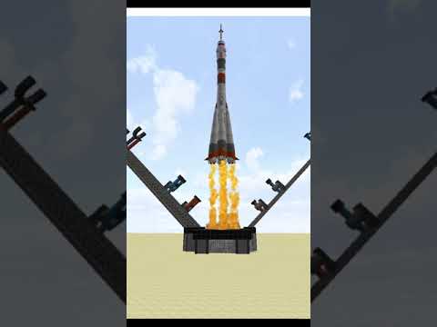 Insane Vegeta Destroys Minecraft Villagers with Soyuz Rocket!