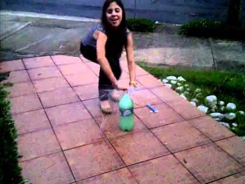 Mentos and soda explosion