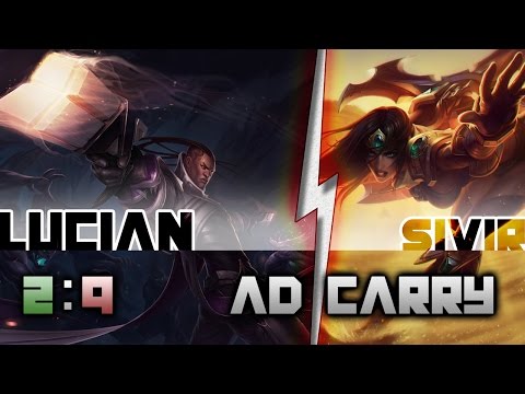 5.3 MatLife TriHard as Lucian vs Sivir in the bottom lane as AD Carry.