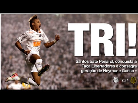 Santos 2x1 Peñarol (22/06/2011) - Final Libertadores 2011 (Santos campeão)