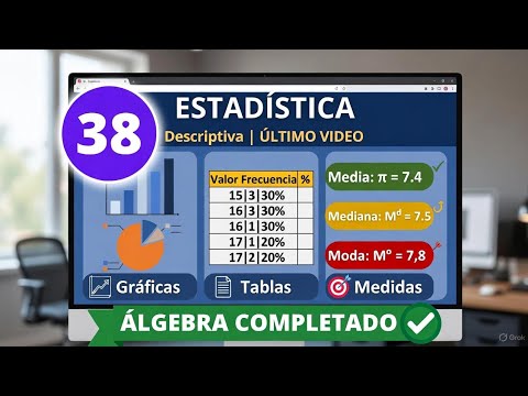 VIDEO 38: ESTADÍSTICA DESCRIPTIVA | Temas 3.1-3.4 | MATEMÁTICAS - Anime ECOEMS 2026