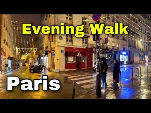 【4K/HDR】Evening Walk in Paris 🚶🇫🇷