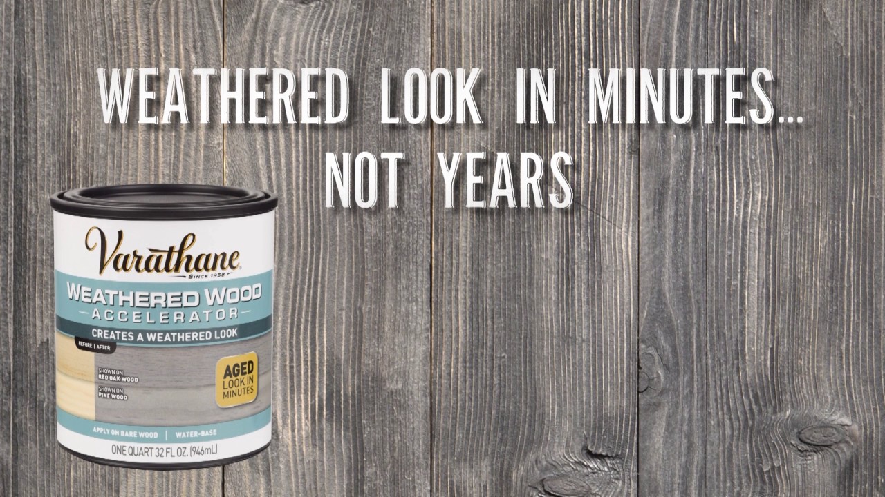 Thumbnail for Get a Weathered Wood Look in Minutes with Varathane Weathered Wood Accelerator