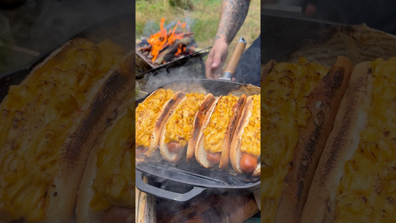 🔥🌭 СИРНІ ХОТ-ДОГИ З КУКУРУДЗОЮ НА ВОГНІ 🔥