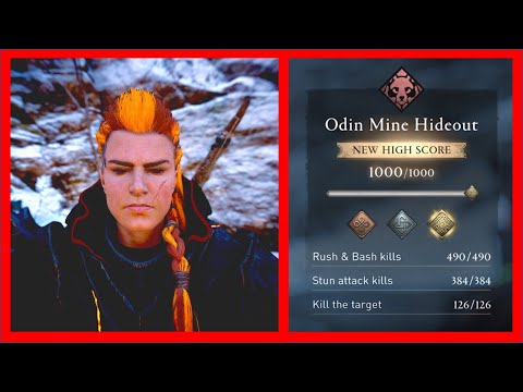EASIEST bear Mastery Challenge GOLD secrets in Valhalla, Odin's Mine, Assassin's Creed #acvalhalla
